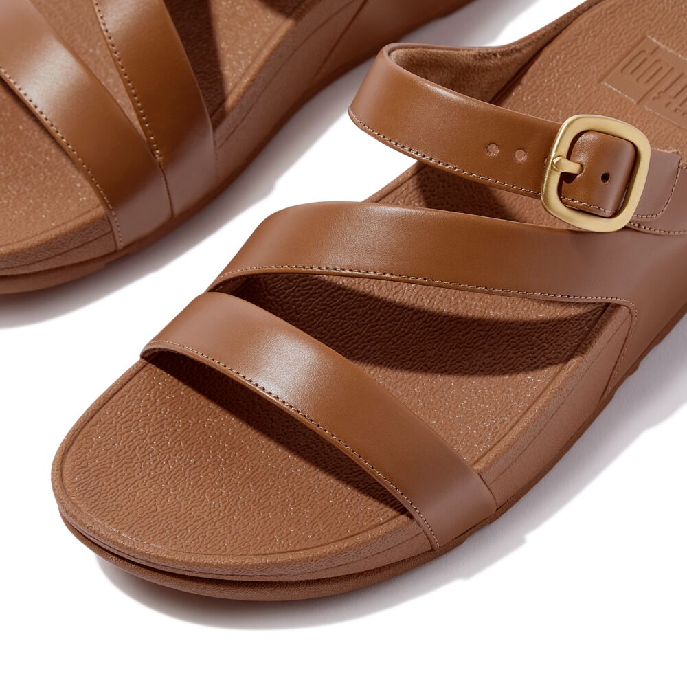SKINNY II LEATHER Z-STRAP SLIDES