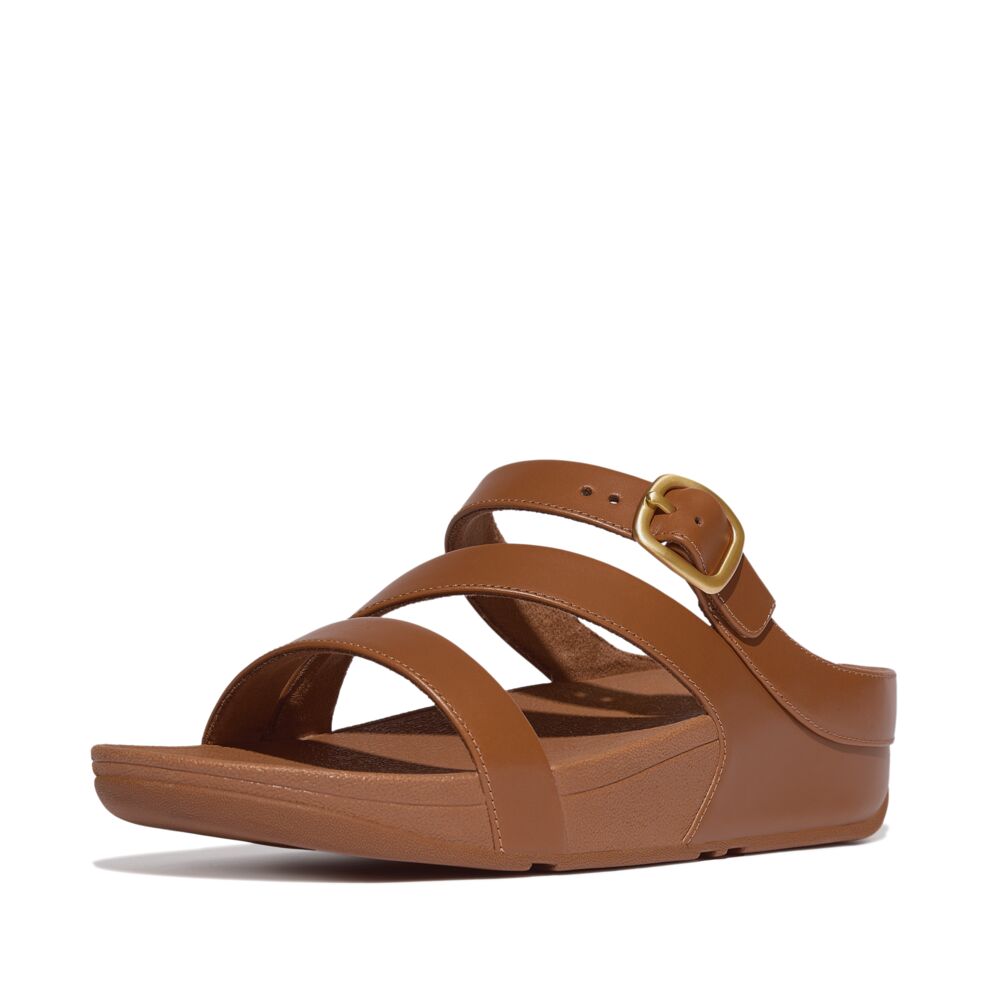 SKINNY II LEATHER Z-STRAP SLIDES