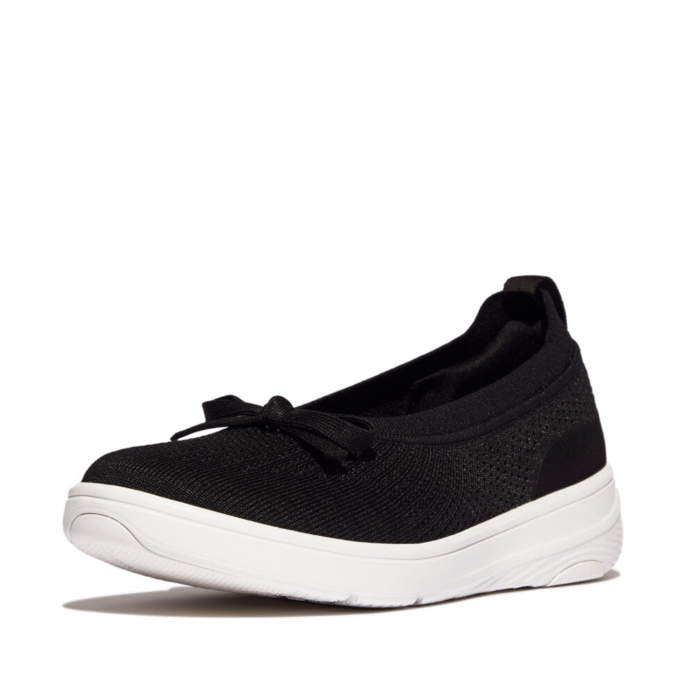 SUPER-Q BOW KNIT BALLERINAS