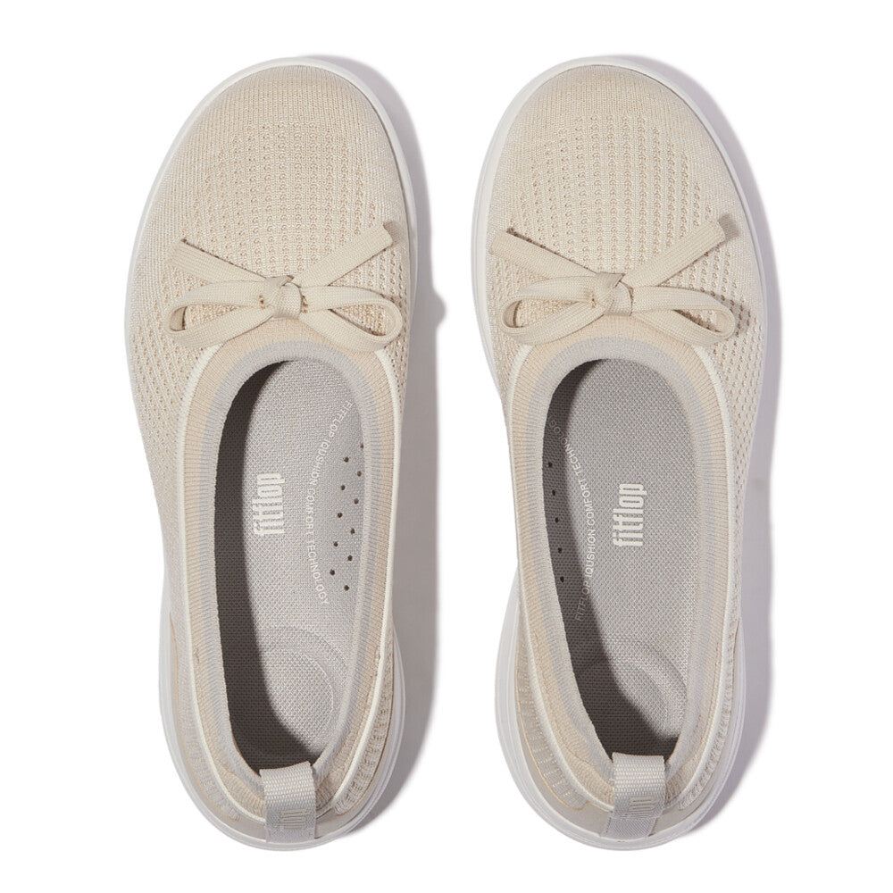 SUPER-Q BOW KNIT BALLERINAS