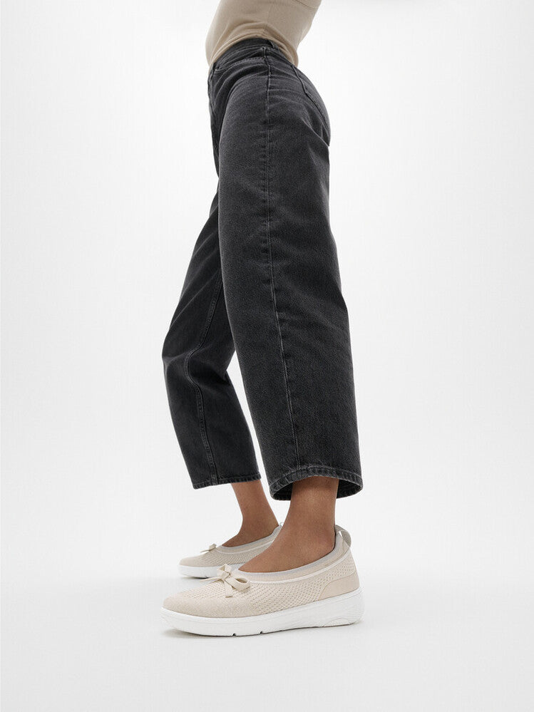 SUPER-Q BOW KNIT BALLERINAS