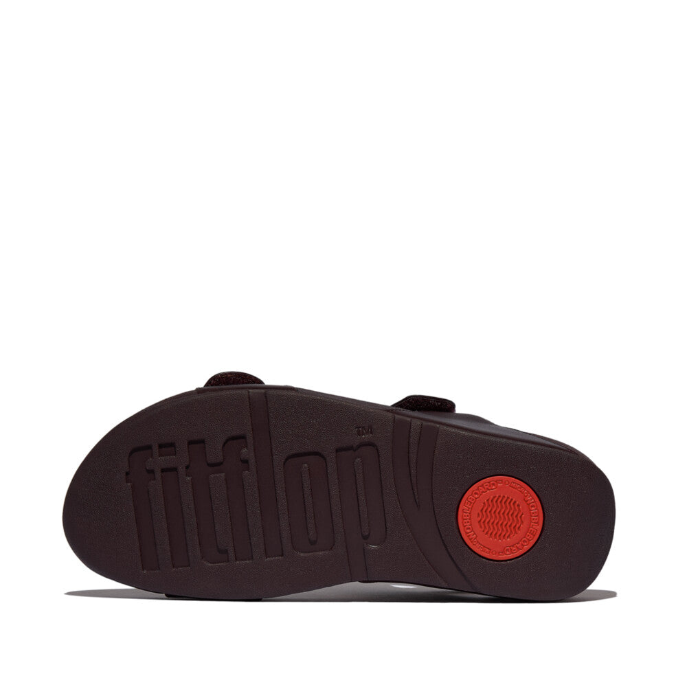 LULU ADJUSTABLE LEATHER BACK-STRAP SANDALS - PLUMBERRY (FV8-C88)