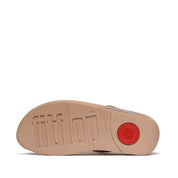 LULU CRYSTAL-MIX TOE-POST SANDALS - METALLIC CLASSIC BEIGE (JE3-C90)