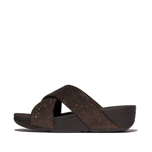 LULU GLITTERDUST CROSS SLIDES