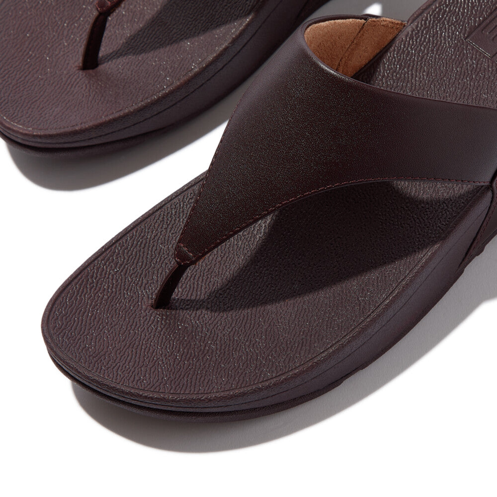 LULU LEATHER TOE-POST SANDALS - PLUMBERRY (I88-C88)
