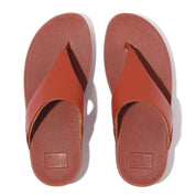 LULU LEATHER TOE-POST SANDALS -TERRACOTTA (I88-817)