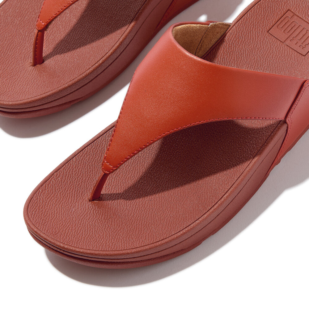 LULU LEATHER TOE-POST SANDALS -TERRACOTTA (I88-817)