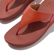 LULU LEATHER TOE-POST SANDALS -TERRACOTTA (I88-817)