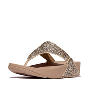 LULU MULTI-TONAL GLITTER TOE-POST SANDALS - CLASSIC BEIGE MIX (JE6-C92)