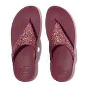 LULU MULTI-TONAL GLITTER TOE-POST SANDALS - RUBY MIX (JE6-C93)