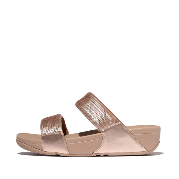 LULU SEQUIN SLIDES - CLASSIC BEIGE (JF2-B41)