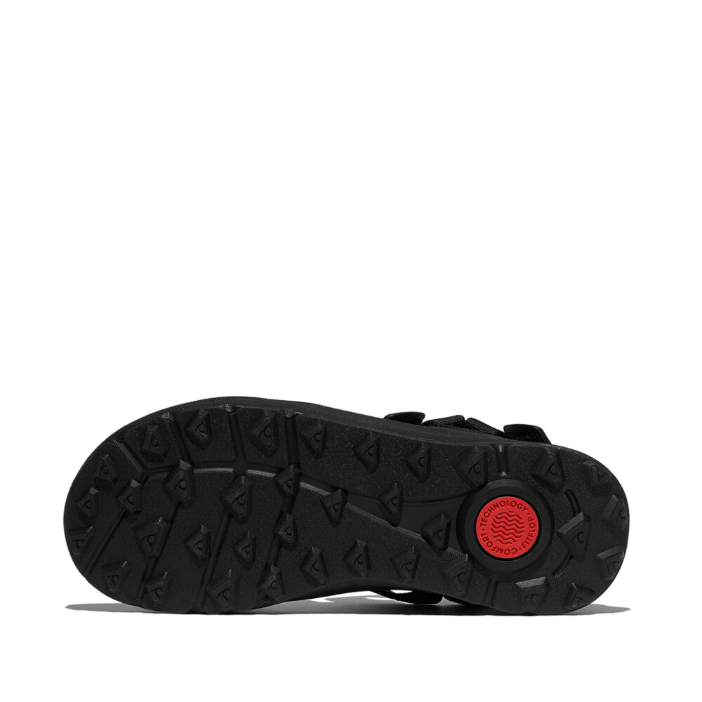 NEO-D-HYKER (XT) SEQUIN WATER-RESISTANT ADJUSTABLE WALKING SANDALS - ALL BLACK (E3V-090)