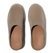 PLATFFORMS SUEDE HEELED MULES