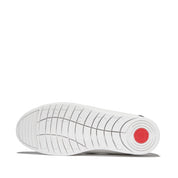 RALLY CRYSTAL-BACKTAB LEATHER STRAP TRAINERS - URBAN WHITE/PLUMBERRY (E5A-D30)