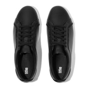 RALLY CRYSTAL-TRIM LEATHER TRAINERS - BLACK (E4H-001)