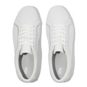 RALLY CRYSTAL-TRIM LEATHER TRAINERS - URBAN WHITE (E4H-194)