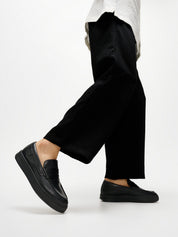 RALLY MENS LEATHER PENNY LOAFERS
