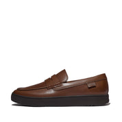 RALLY MENS LEATHER PENNY LOAFERS