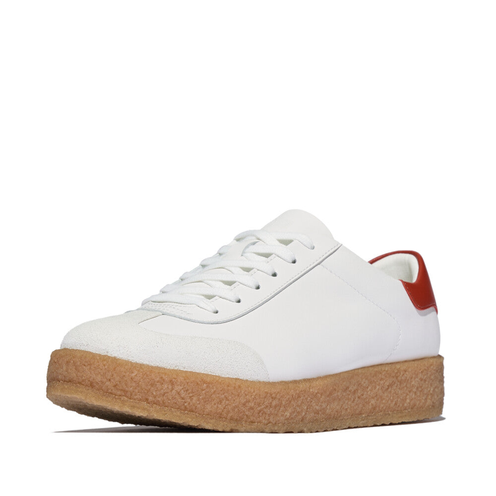 RALLY T-TOE LEATHER CREPE SNEAKERS