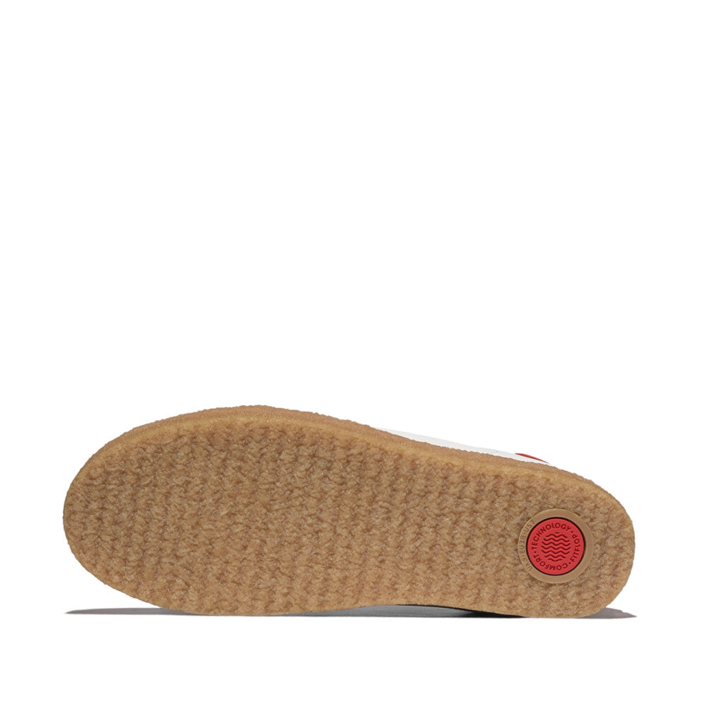 RALLY T-TOE LEATHER CREPE SNEAKERS