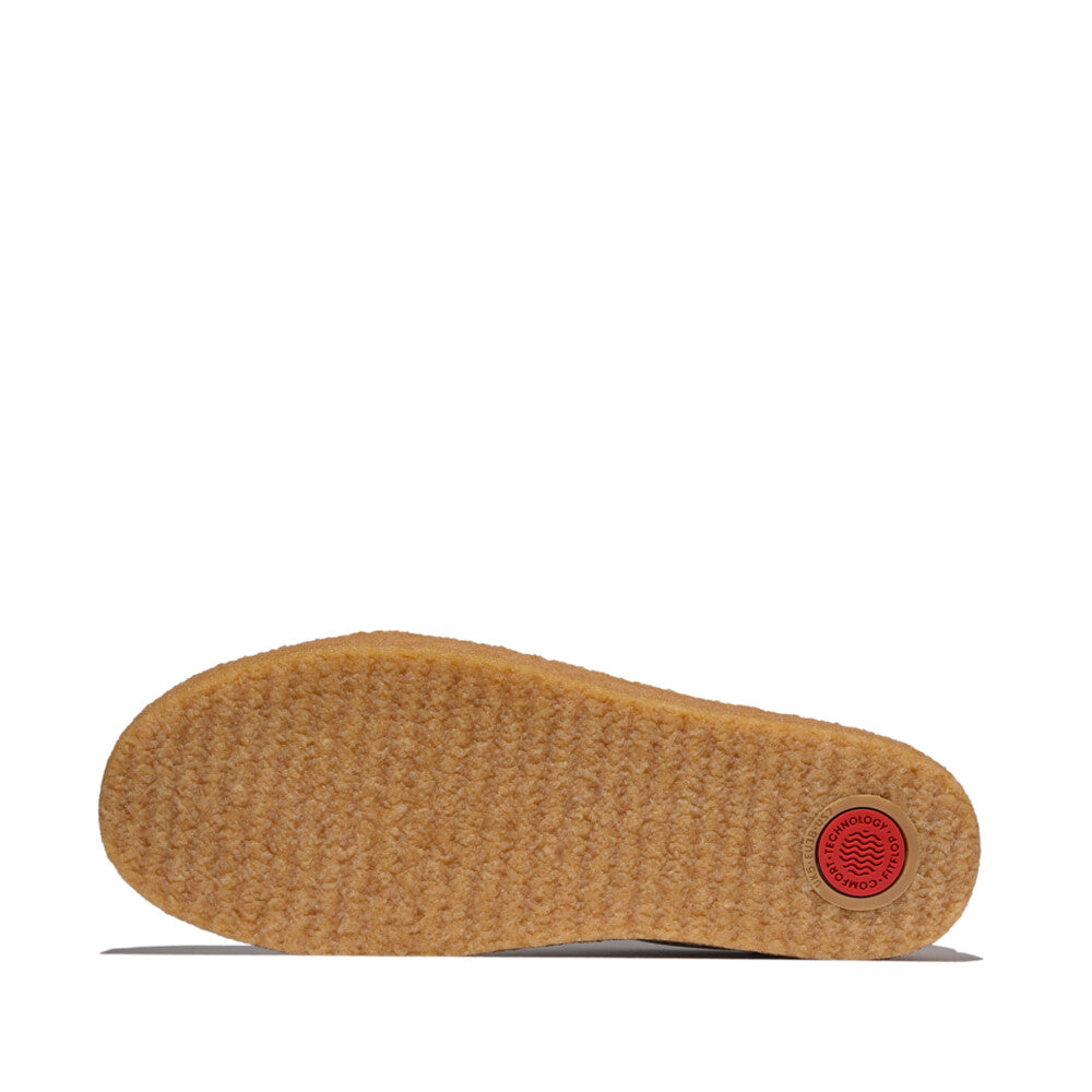 RALLY T-TOE LEATHER/SUEDE CREPE SNEAKERS