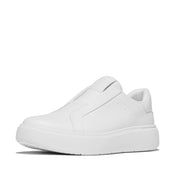 RTG LEATHER LACELESS TRAINERS - URBAN WHITE