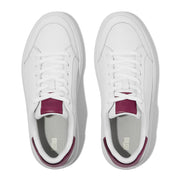 RTG SEQUIN-BACKTAB LEATHER SNEAKERS