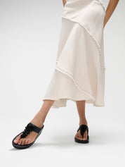 RUMBA BEADED TOE-POST SANDALS