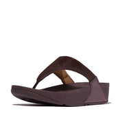 LULU SHIMMERLUX TOE-POST SANDALS