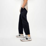F-MODE FLOW MENS LEATHER/SUEDE SNEAKERS