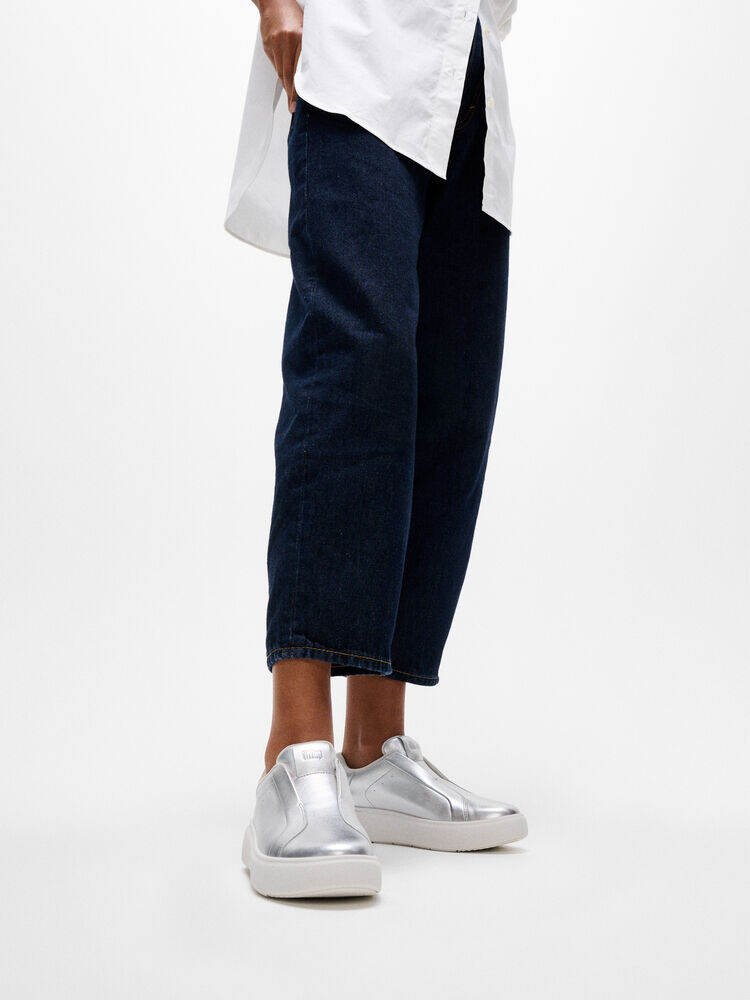 RTG LEATHER LACELESS TRAINERS