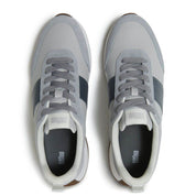F-MODE FLOW MENS LEATHER/SUEDE SNEAKERS