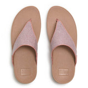 LULU SHIMMERGLITZ TOE-POST SANDALS