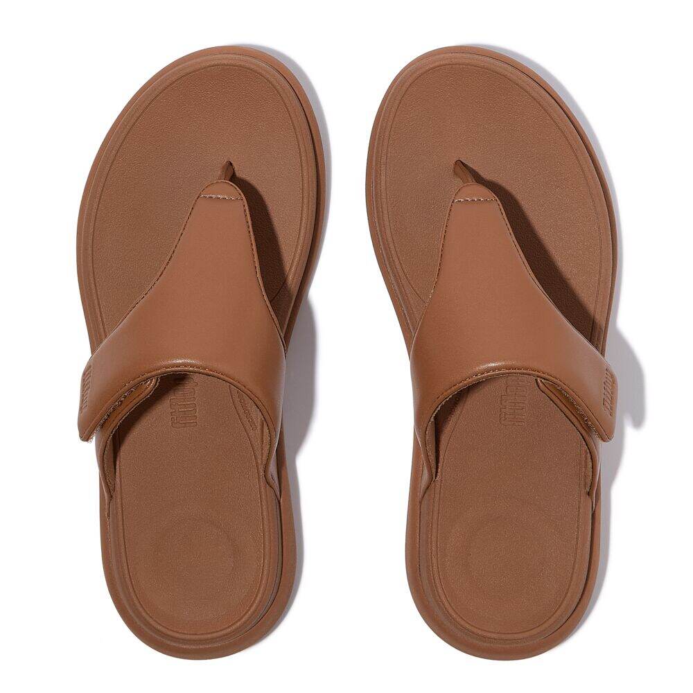 F-MODE GO ADJUSTABLE FLATFORM TOE-POST SANDALS