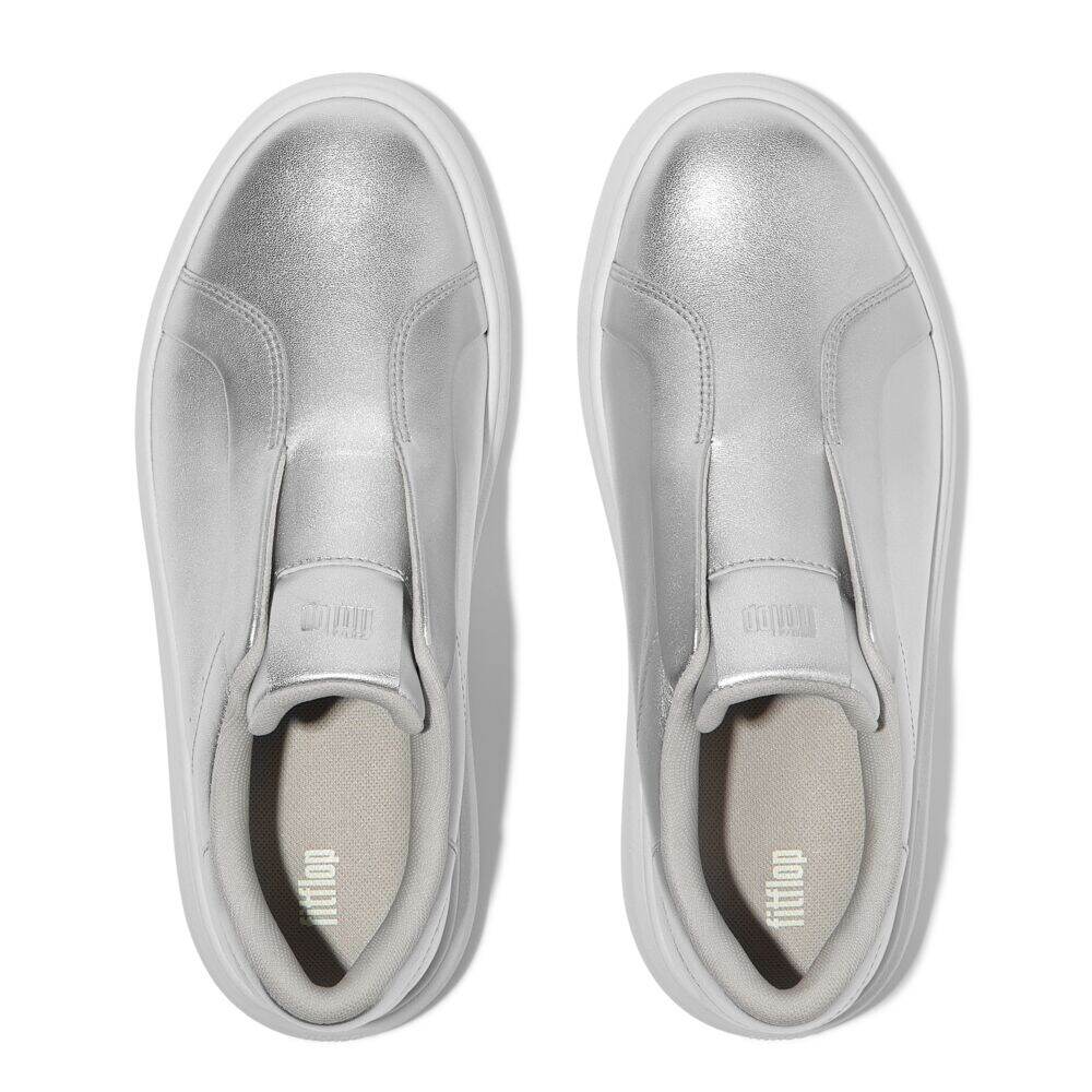 RTG LEATHER LACELESS TRAINERS