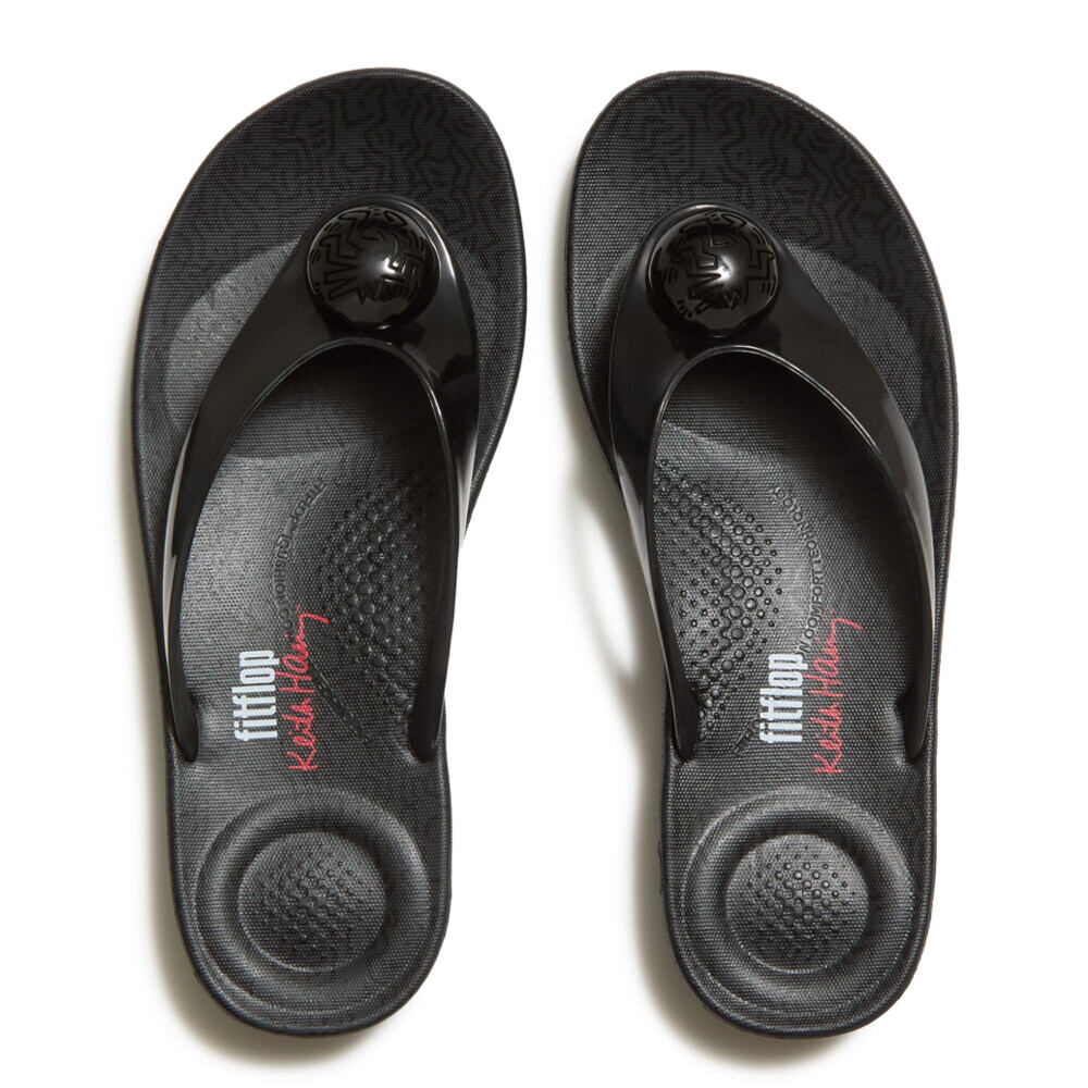 FITFLOP X KEITH HARING IQUSHION BUTTON FLIP-FLOPS