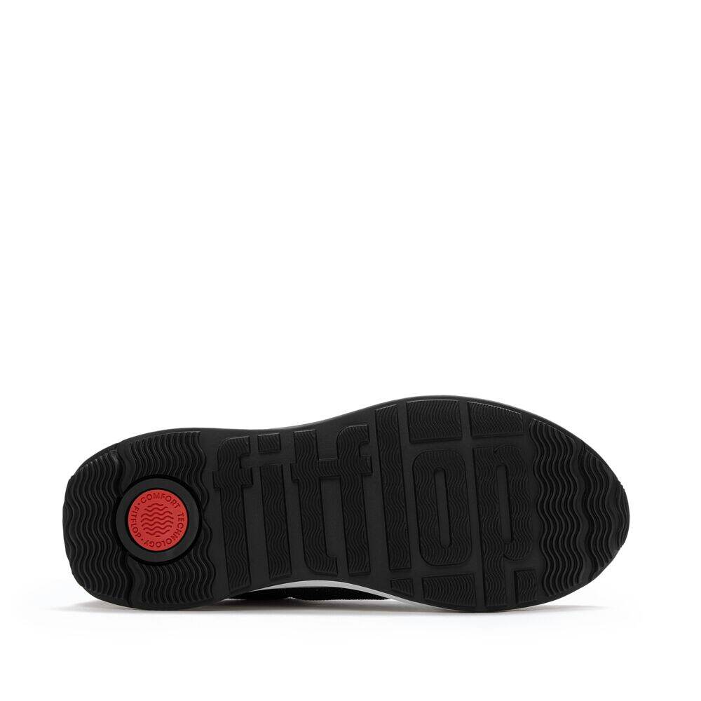 F-MODE FLOW CRYSTAL DENIM/SUEDE SNEAKERS