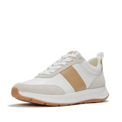F-MODE FLOW MENS LEATHER/SUEDE SNEAKERS