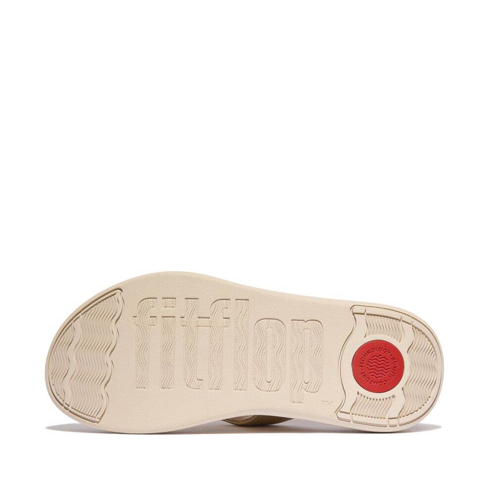 F-MODE GO BEADIE-BUTTON ADJ. FLATFORM T/P SANDALS