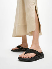 SURFA SEQUIN TOE-POST SANDALS