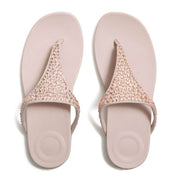 SOLAY MIXED-CRYSTAL TOE-POST SANDALS