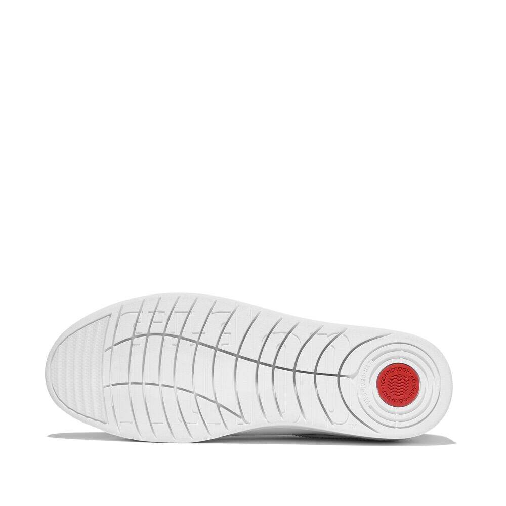 RALLY CRYSTAL-TRIM LEATHER TRAINERS