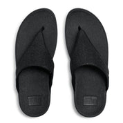 LULU SHIMMERGLITZ TOE-POST SANDALS