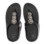 FINO CRYSTAL-JEWEL TOE-POST SANDALS