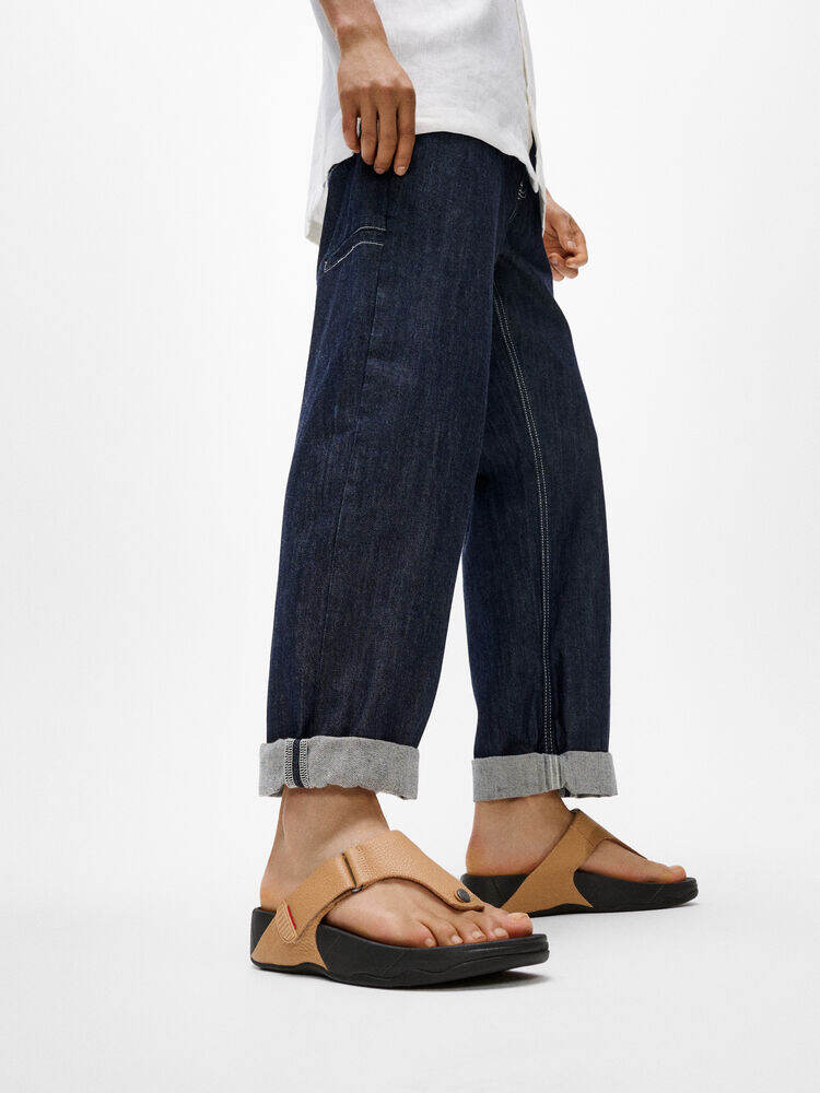 TRAKK II MENS LEATHER TOE-POST SANDALS