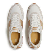 F-MODE FLOW MENS LEATHER/SUEDE SNEAKERS