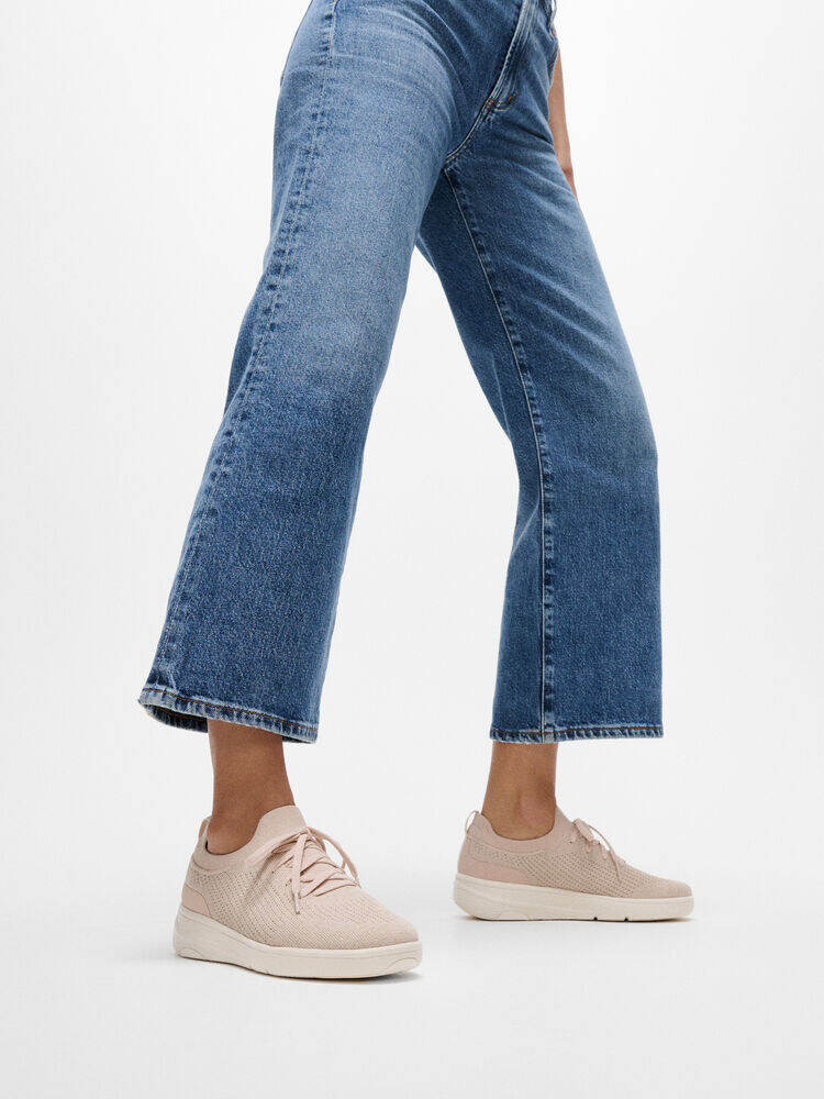 SUPER-Q KNIT SLIP-ON LACED TRAINERS