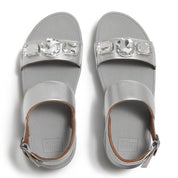 LULU ULTRA-JEWEL METALLIC BACK-STRAP SANDALS