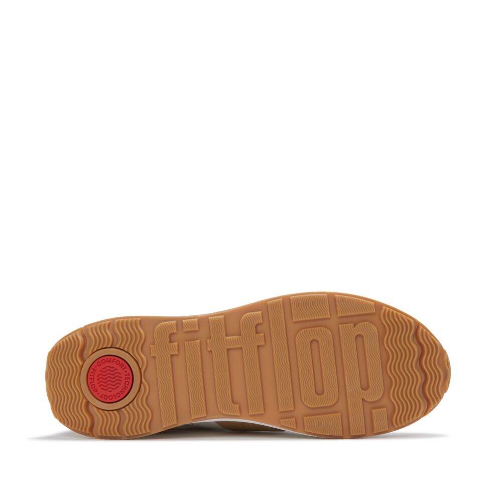 F-MODE FLOW MENS LEATHER/SUEDE SNEAKERS