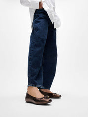 DELICATO BOW SOFT METALLIC-LEATHER BALLERINAS